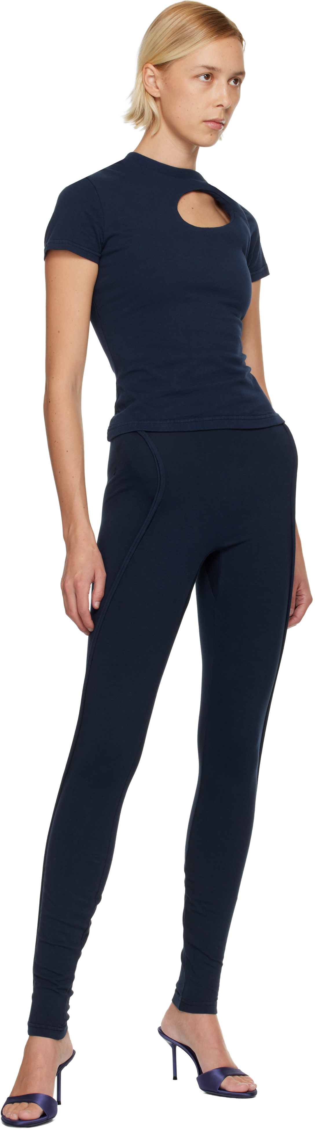 Navy Sculpted Hip Leggings