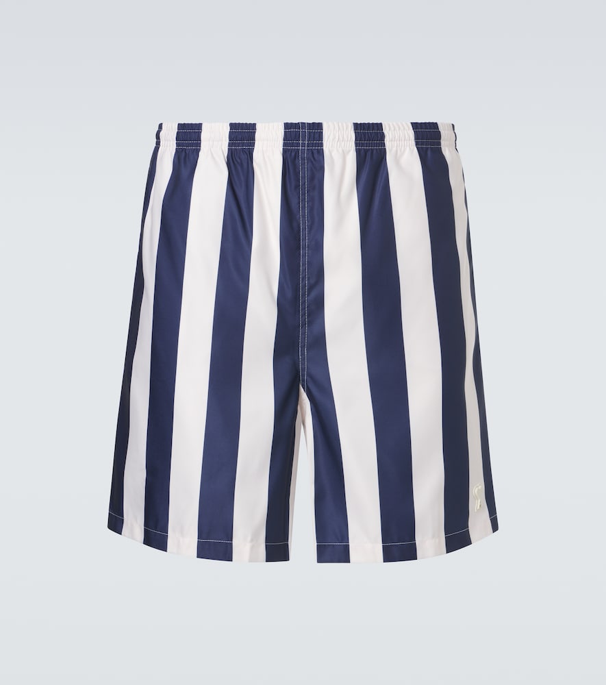 Striped swim trunks