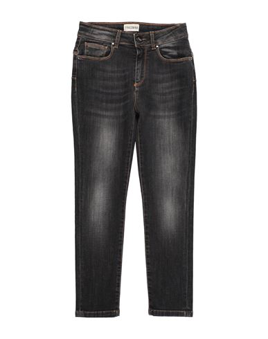 Kid Girl Jeans Black Size 10 Cotton, Elastic fibres