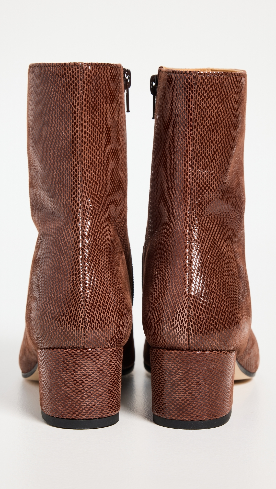Aimee Short Boots Mahogany