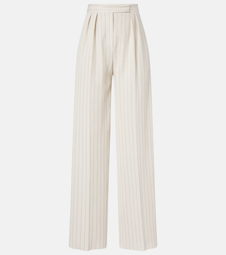 Osso striped cotton wide-leg pants