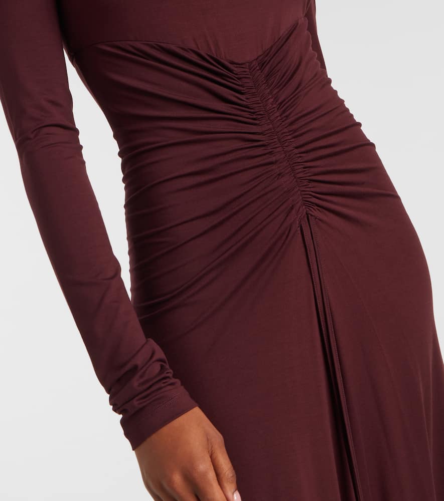 Doppia gathered maxi dress