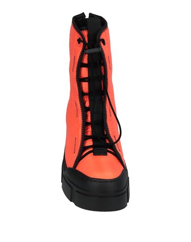 Vic Matiē Woman Ankle boots Orange Size 6 Textile fibers