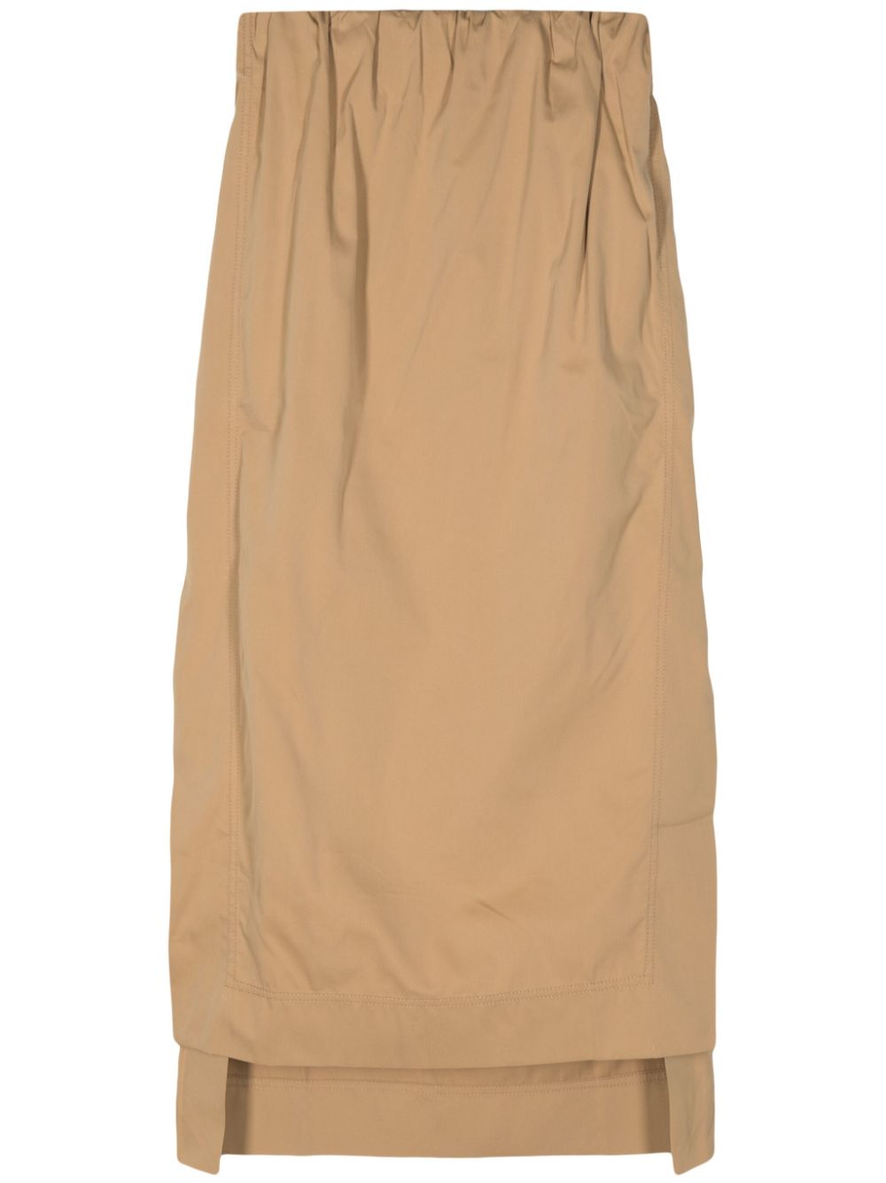 Gilda step-hem midi skirt - Brown