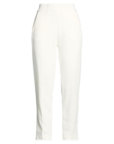 Woman Pants White Size XL Cotton