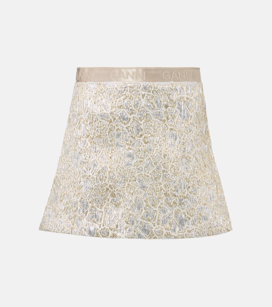 Brocade miniskirt