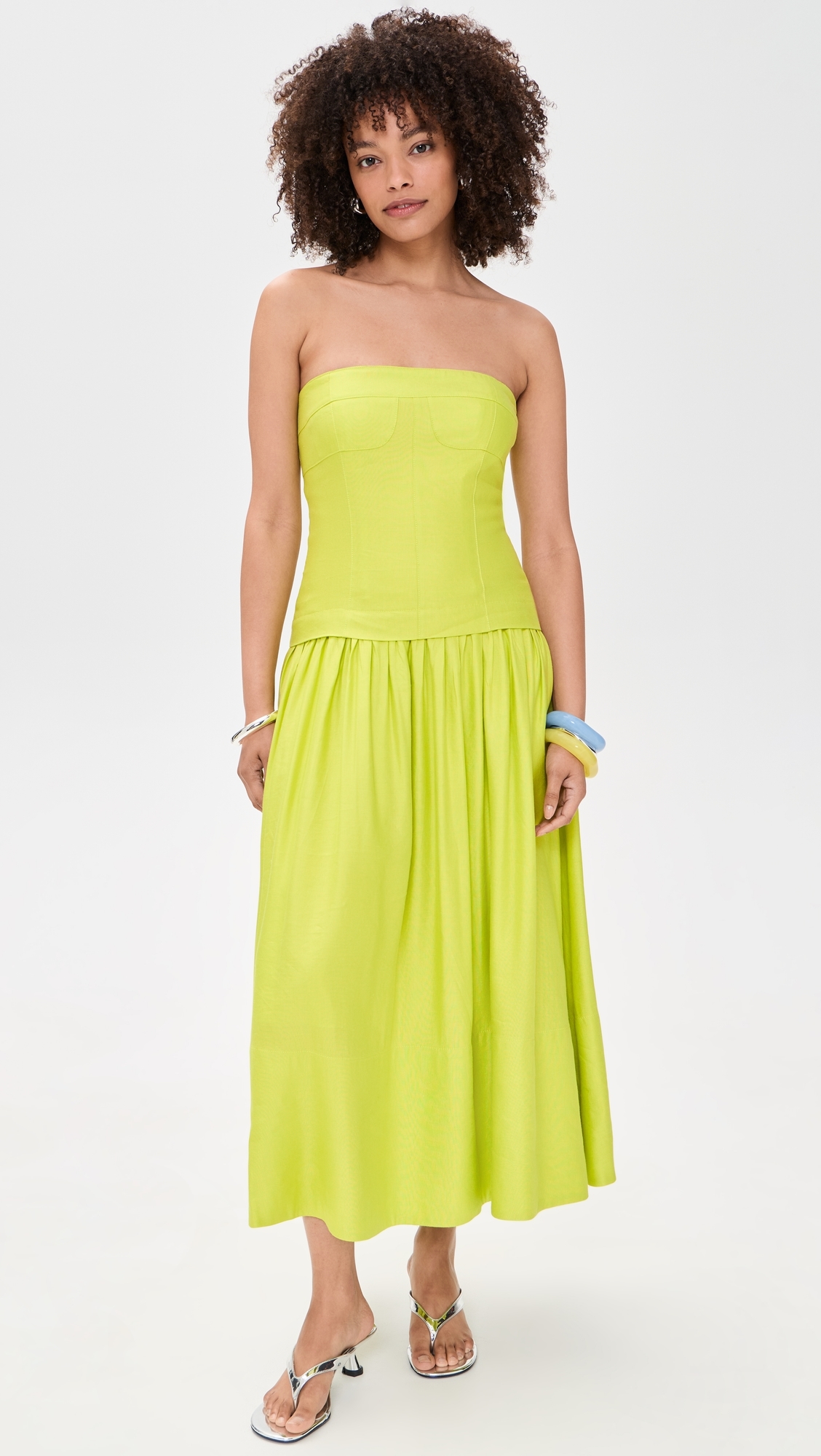 Maren Dress Chartreuse
