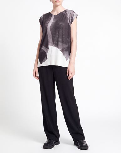 Woman Sweater Charcoal Size 10 Viscose, Polyamide
