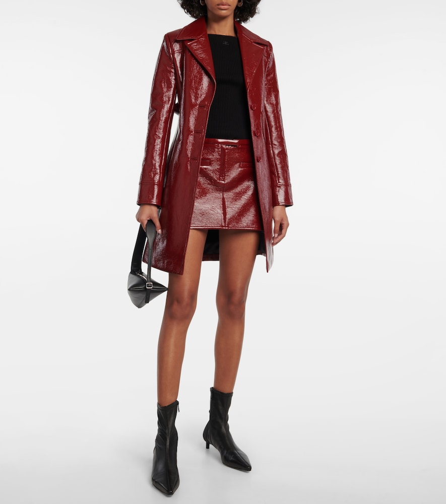 Vinyl miniskirt