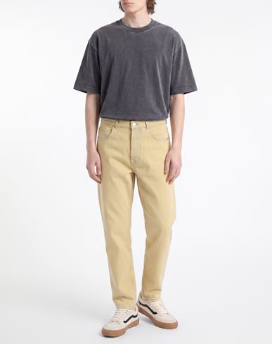Man Jeans Mustard Size 30 Cotton