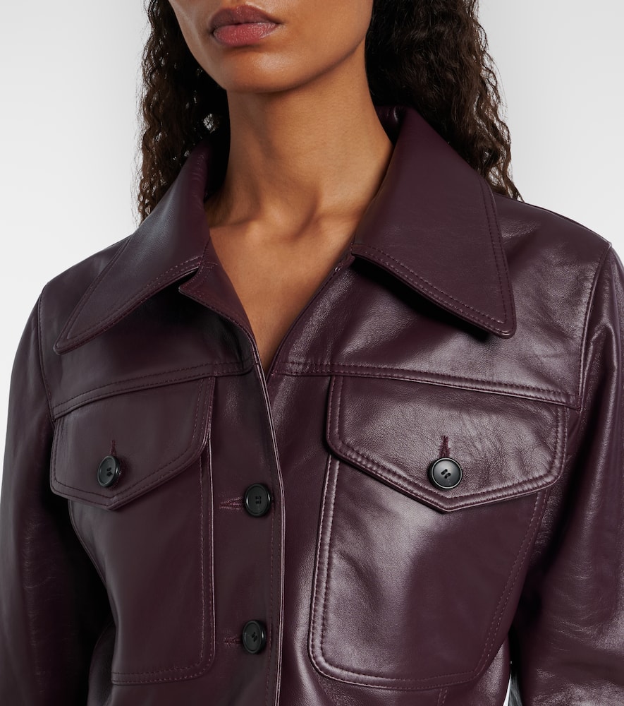 Nics cropped leather jacket