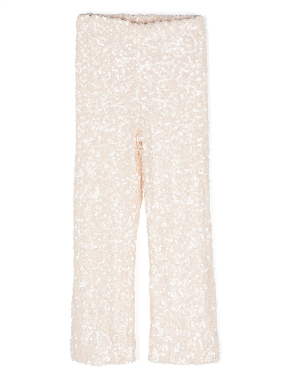 Robin sequin-embellished trousers - White