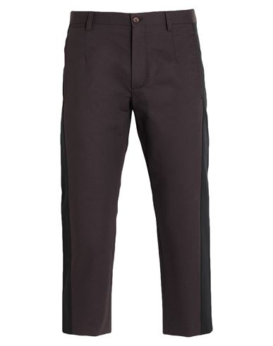Man Pants Dark brown Size 32 Polyamide, Cotton