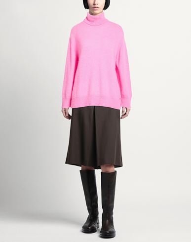 Woman Turtleneck Pink Size 2 Superkid mohair, Baby alpaca wool, Polyamide