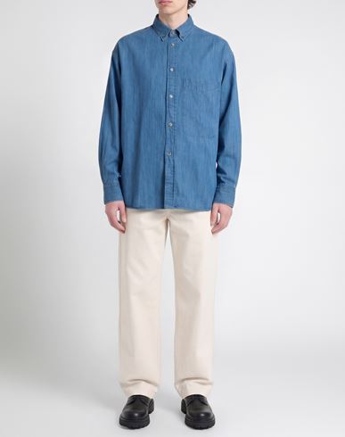 Man Denim shirt Blue Size S Cotton