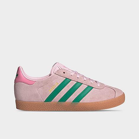 Big Kids Originals Gazelle Casual Shoes in Clear Pink/Court Green/Bliss Pink