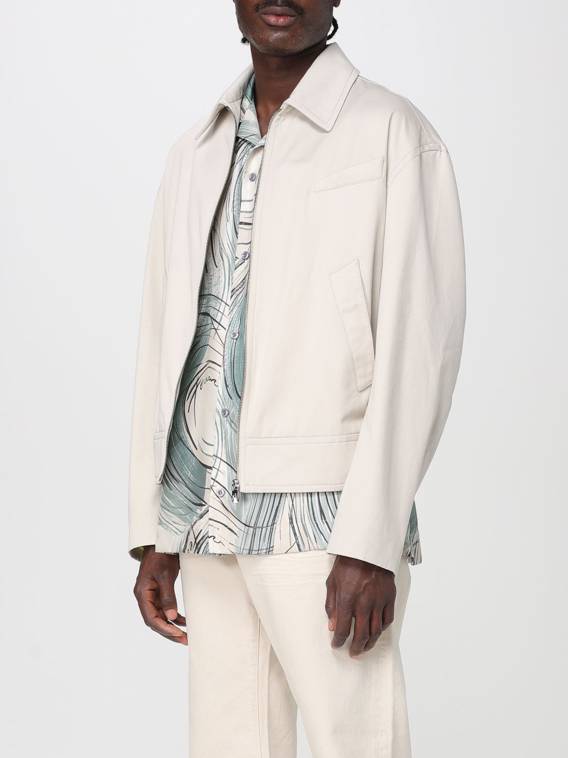 Ferrari cotton gabardine bomber jacket - Neutrals