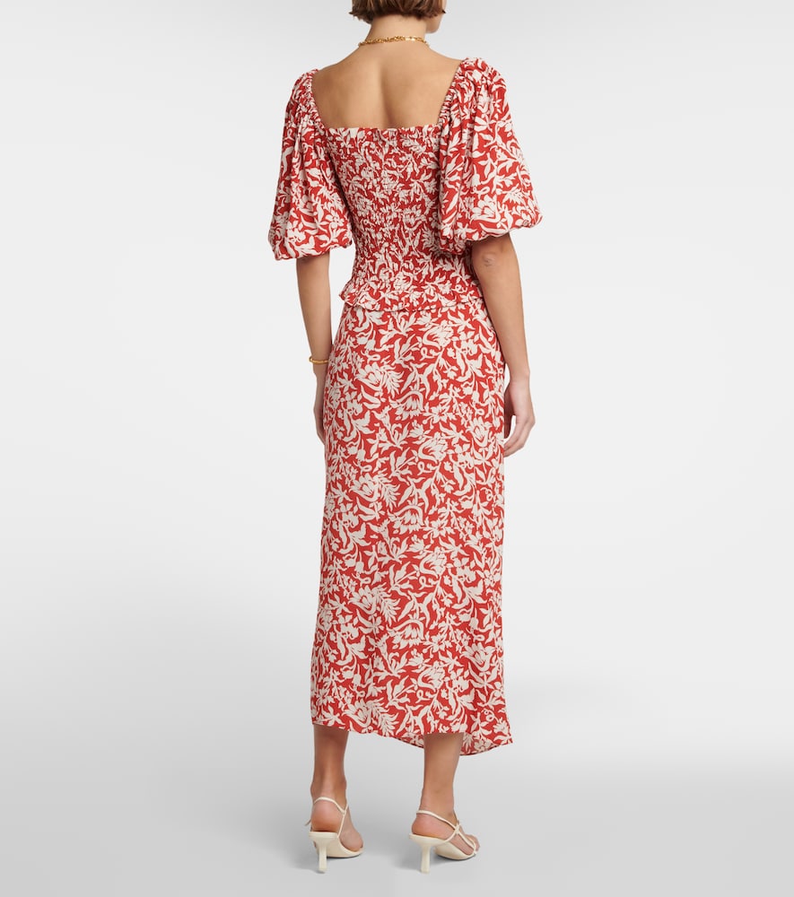 Polo Ralph Lauren Floral shirred crêpe top