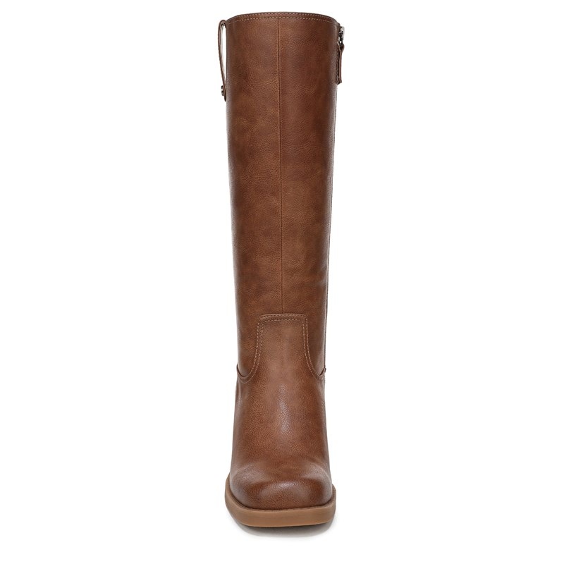 Women's Joplin Tall Wide Calf Boots (Brown Faux Leather)