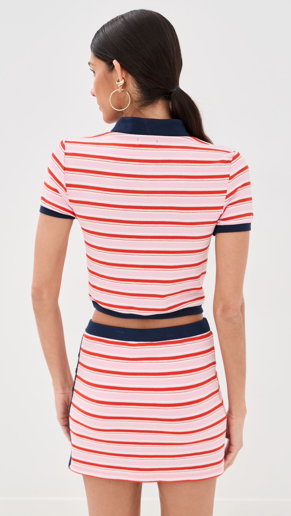 Marnie Knit Polo Tulip Stripe