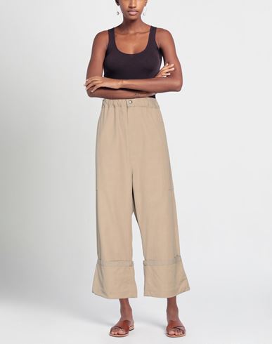 Woman Pants Beige Size 2 Viscose, Cotton