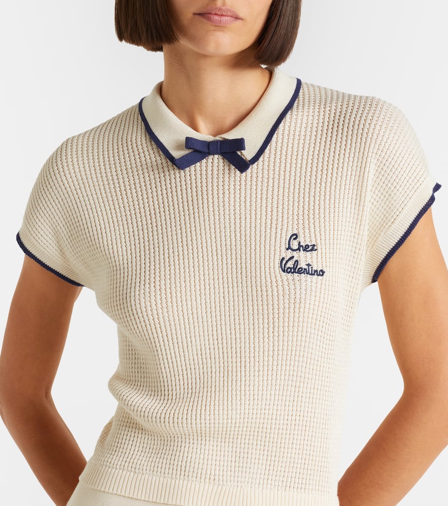 Chez cotton-blend minidress