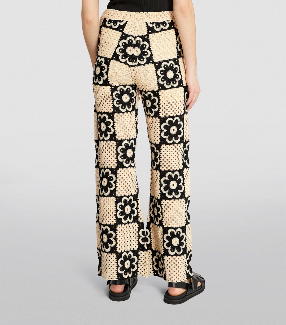 Crochet-Knit Trousers