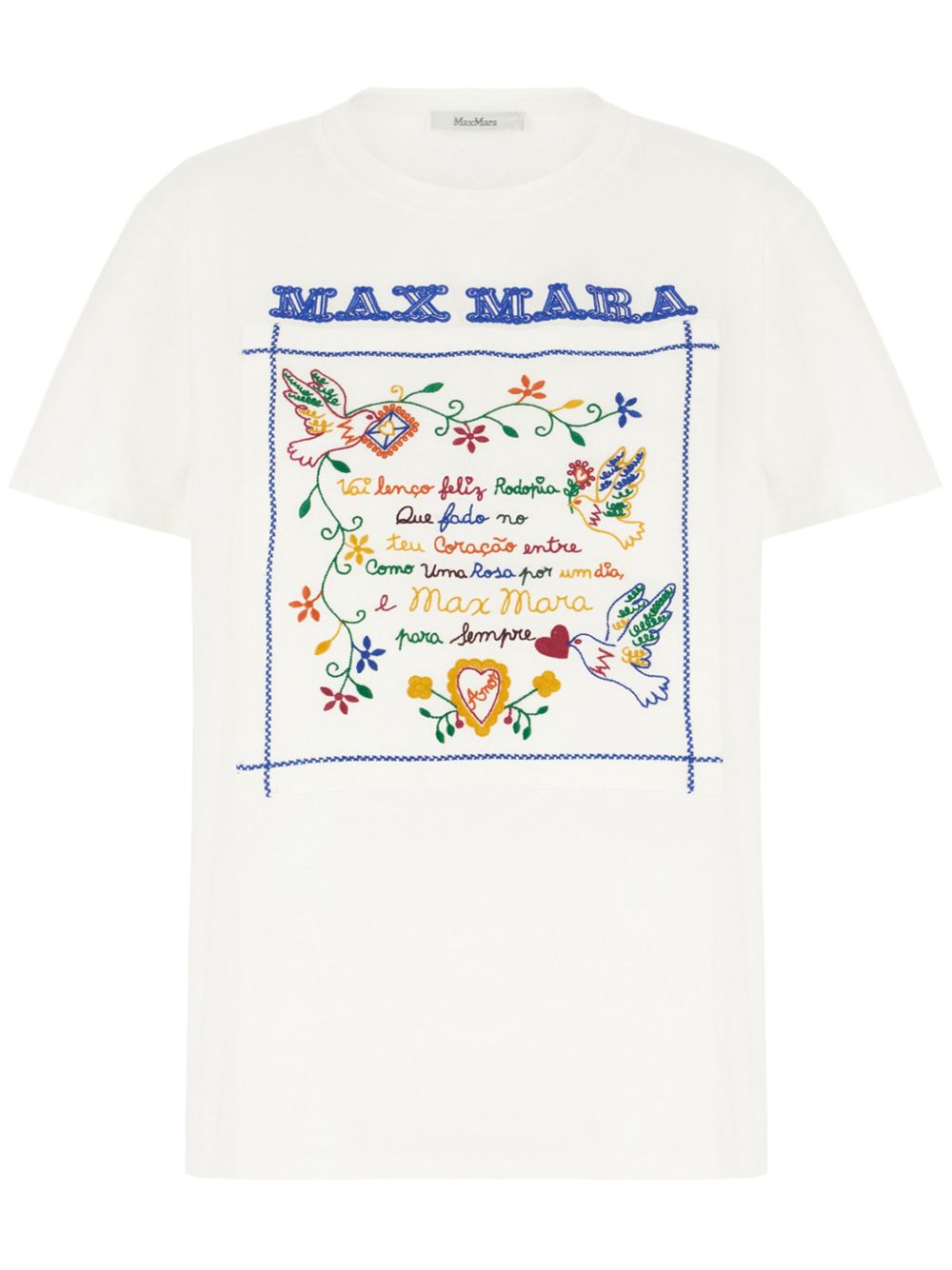 Embroidered T-shirt - White