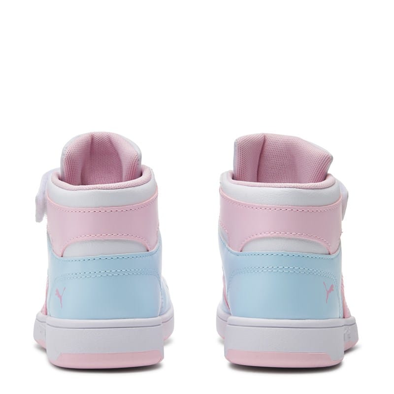 Kids' Rebound Layup High Top Sneaker Little Kid Shoes (Pink/Blue)