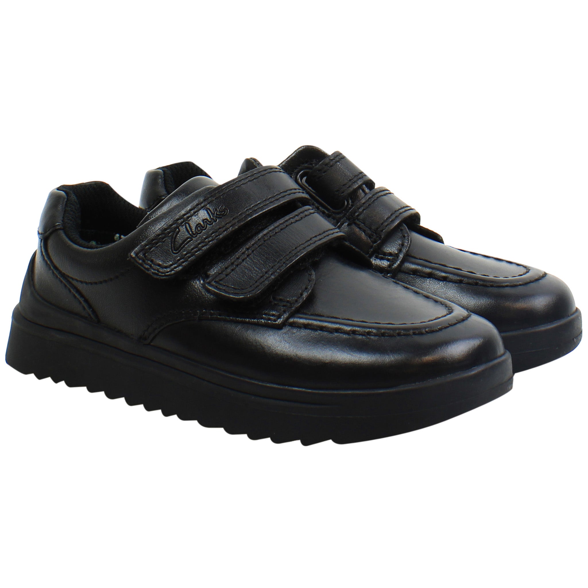Clarks Kids Unisex Goal Style Black Shoe