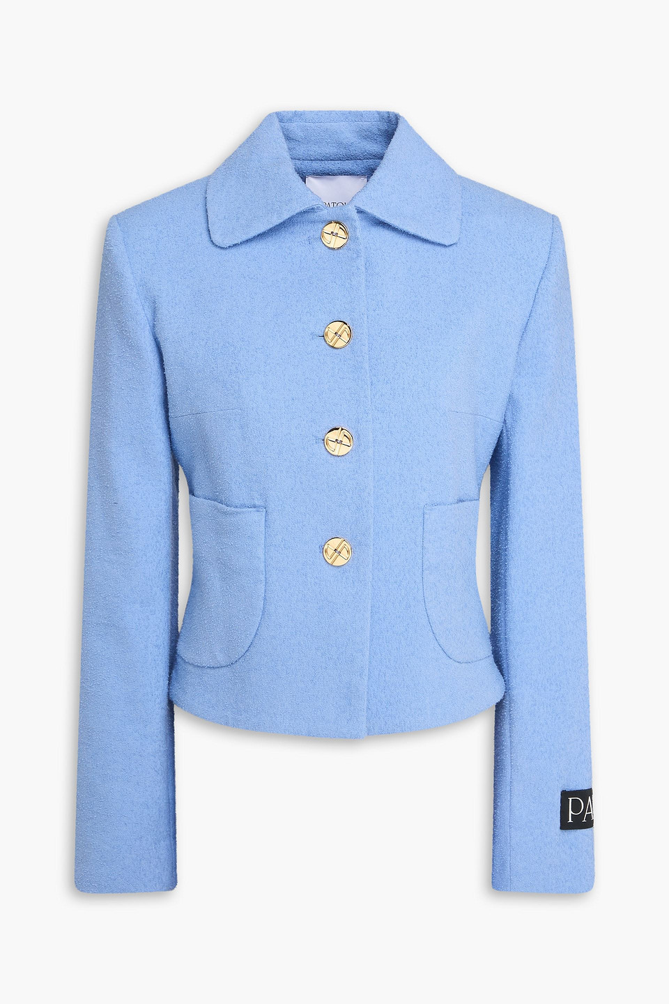 Cotton bouclé-tweed jacket - Blue - FR 44