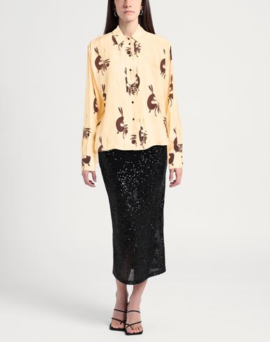 Woman Shirt Sand Size 10 Silk