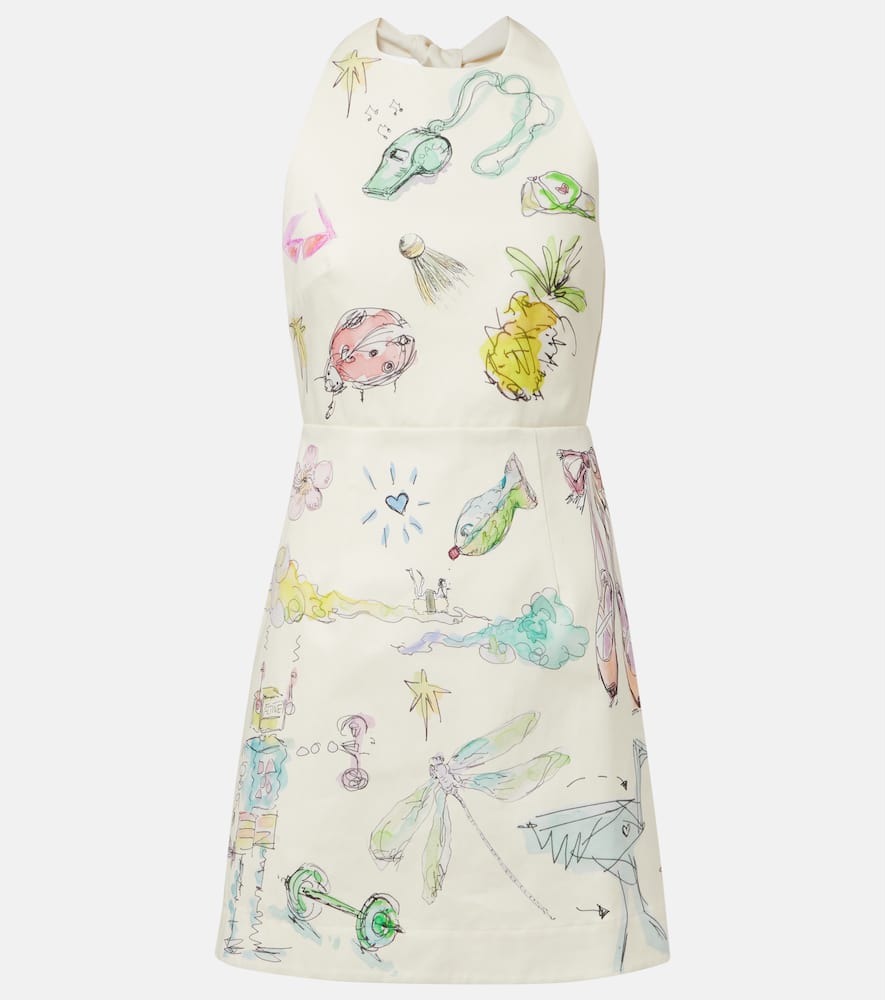 Alémais Court printed cotton minidress