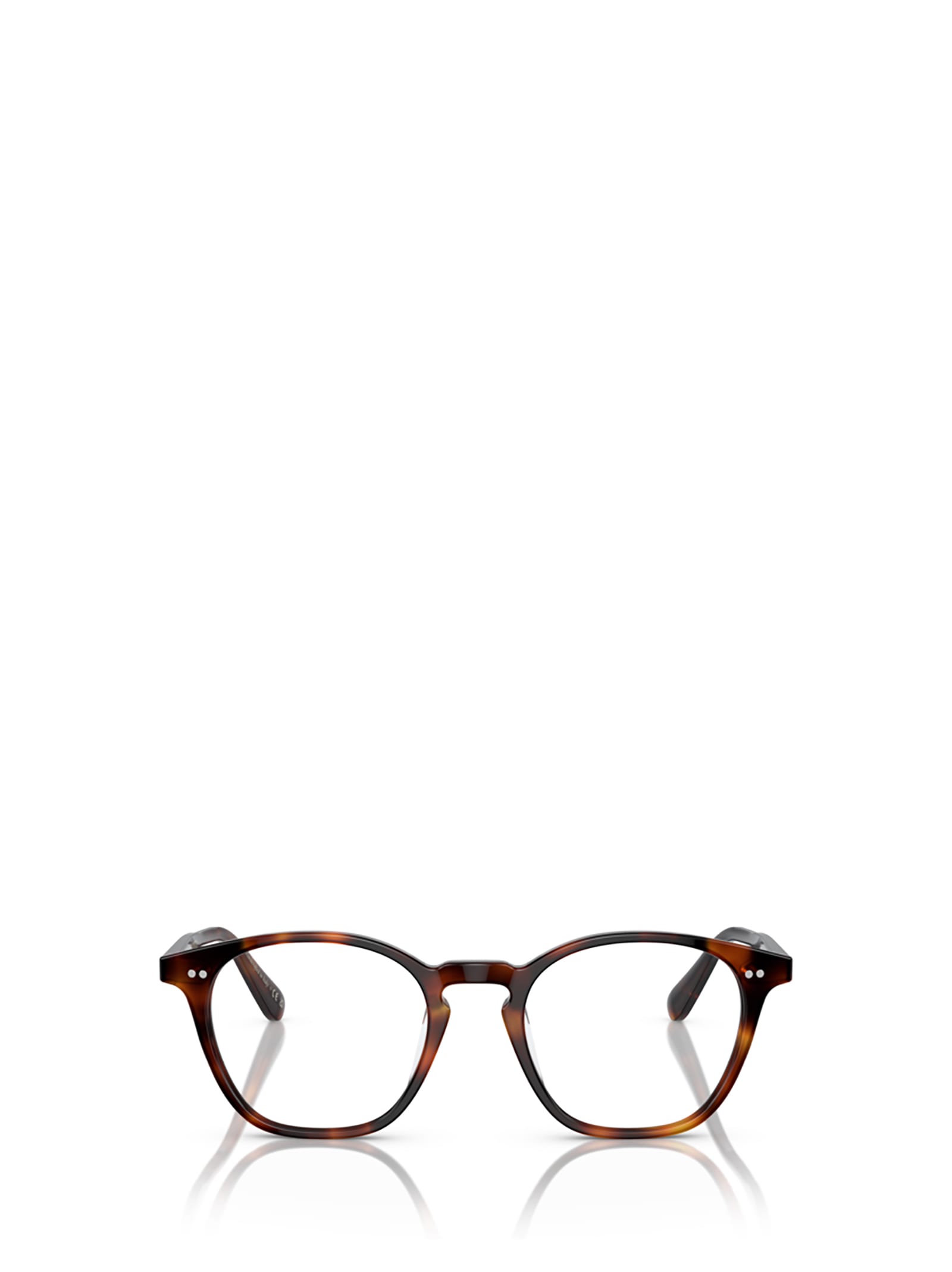 Ronne pantos-frame glasses - Brown