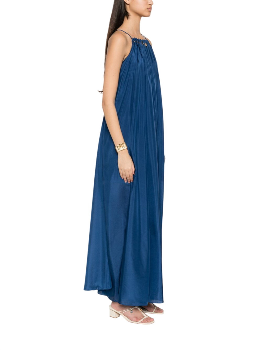Aster Silk Long Dress
