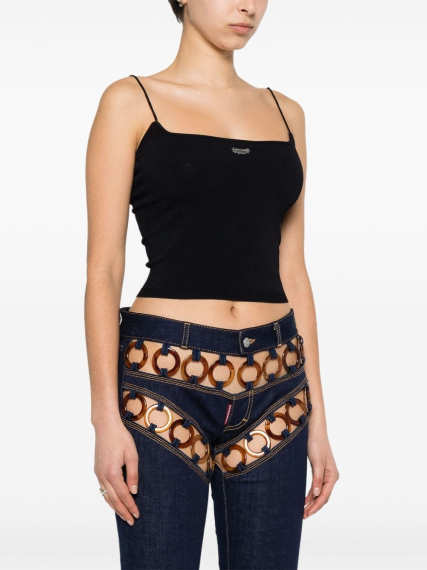 Cropped Top With Logo