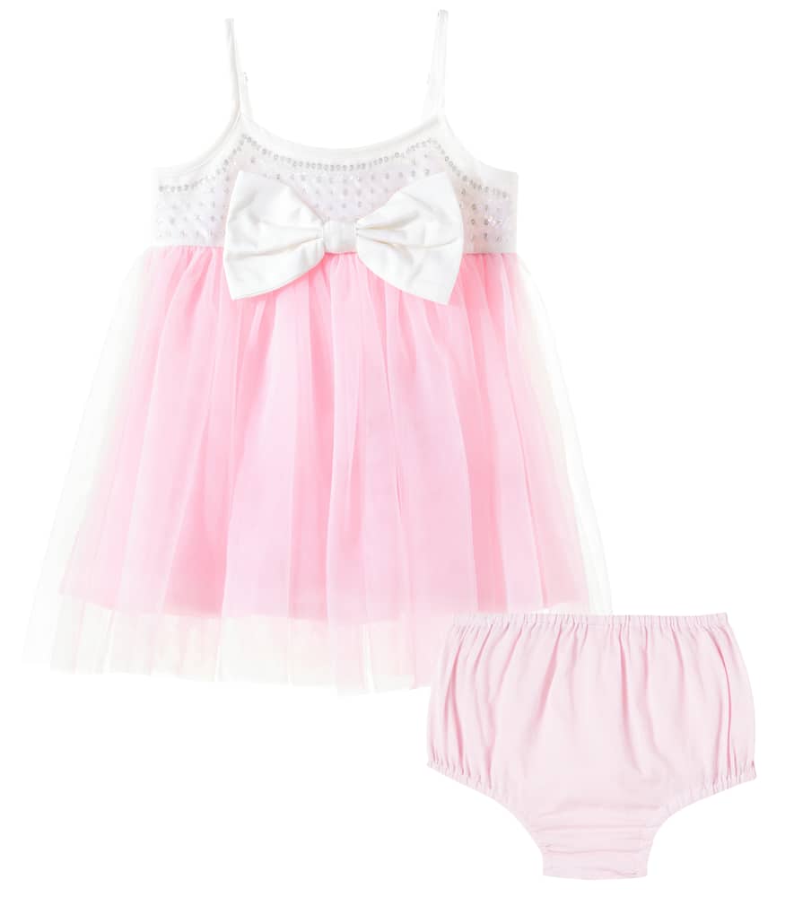 Baby Jolie embellished tulle dress