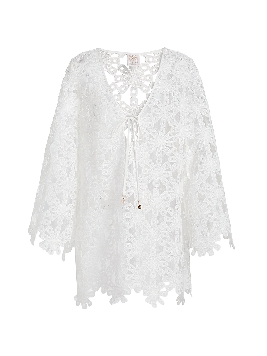 Women's Viara Lace Cover-Up Minidress - White