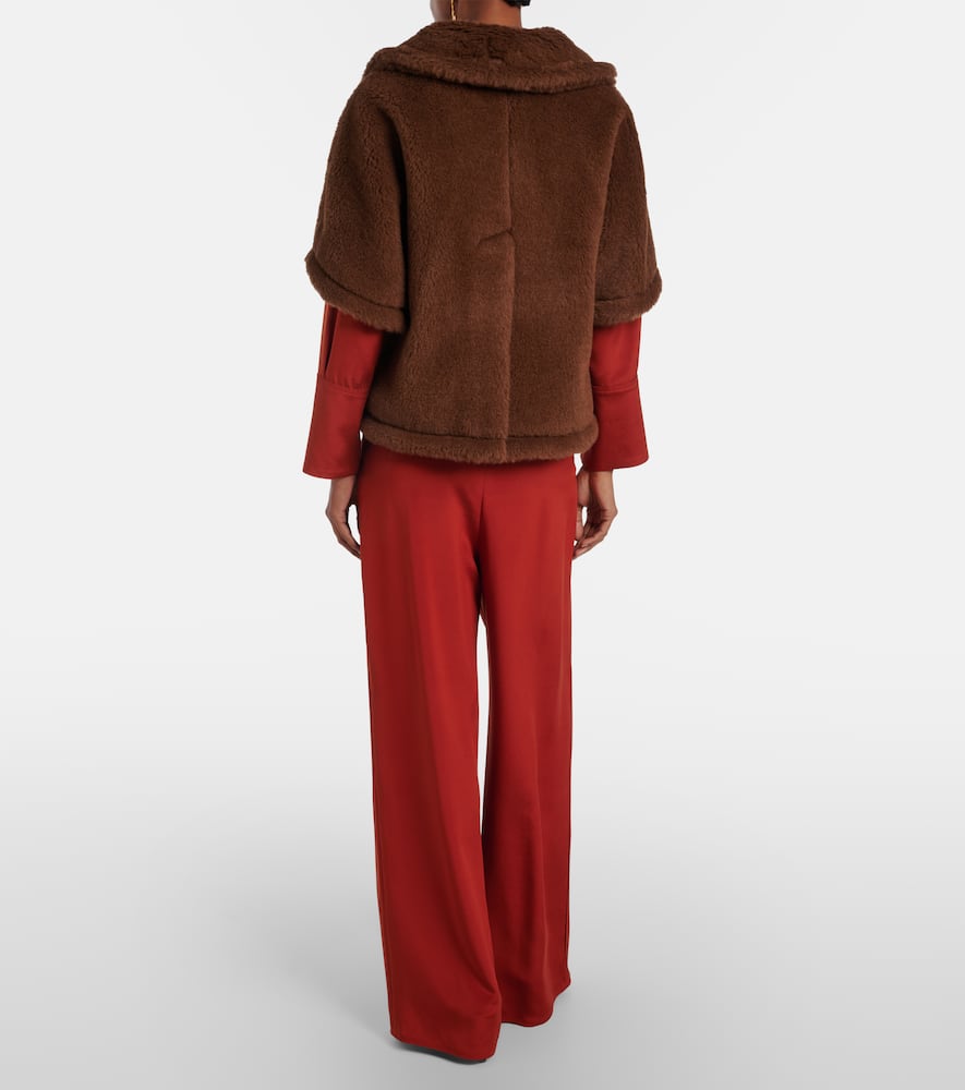 Palude silk-blend crêpe wide-leg pants