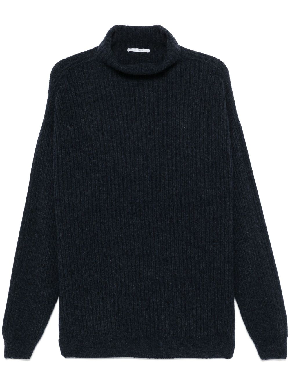 Felted high neck sweater - Blue