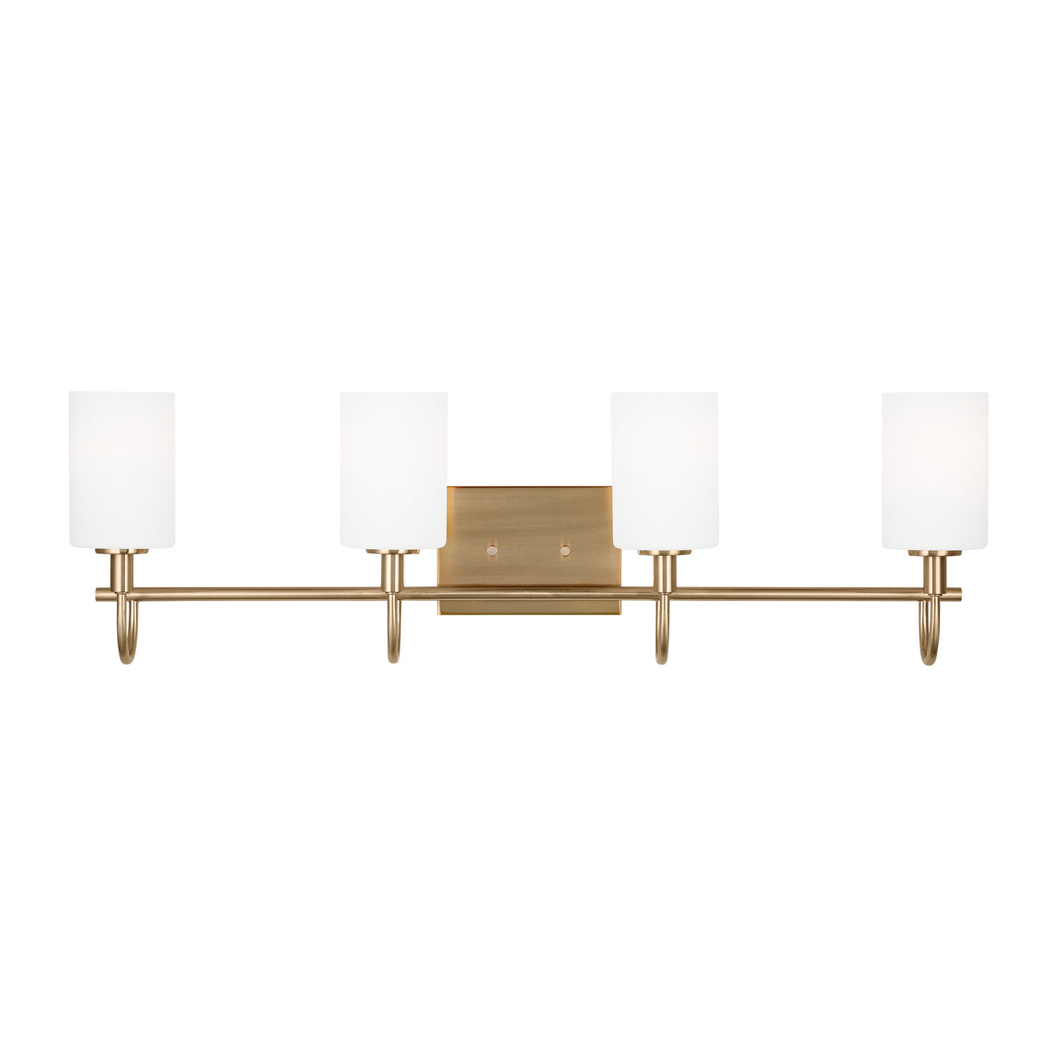 Oak Moore 4-Light Bathroom Vanity Light in Satin Bra