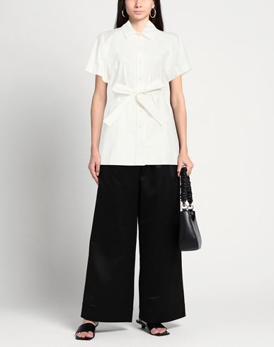 Woman Shirt White Size 4 Cotton, Elastane