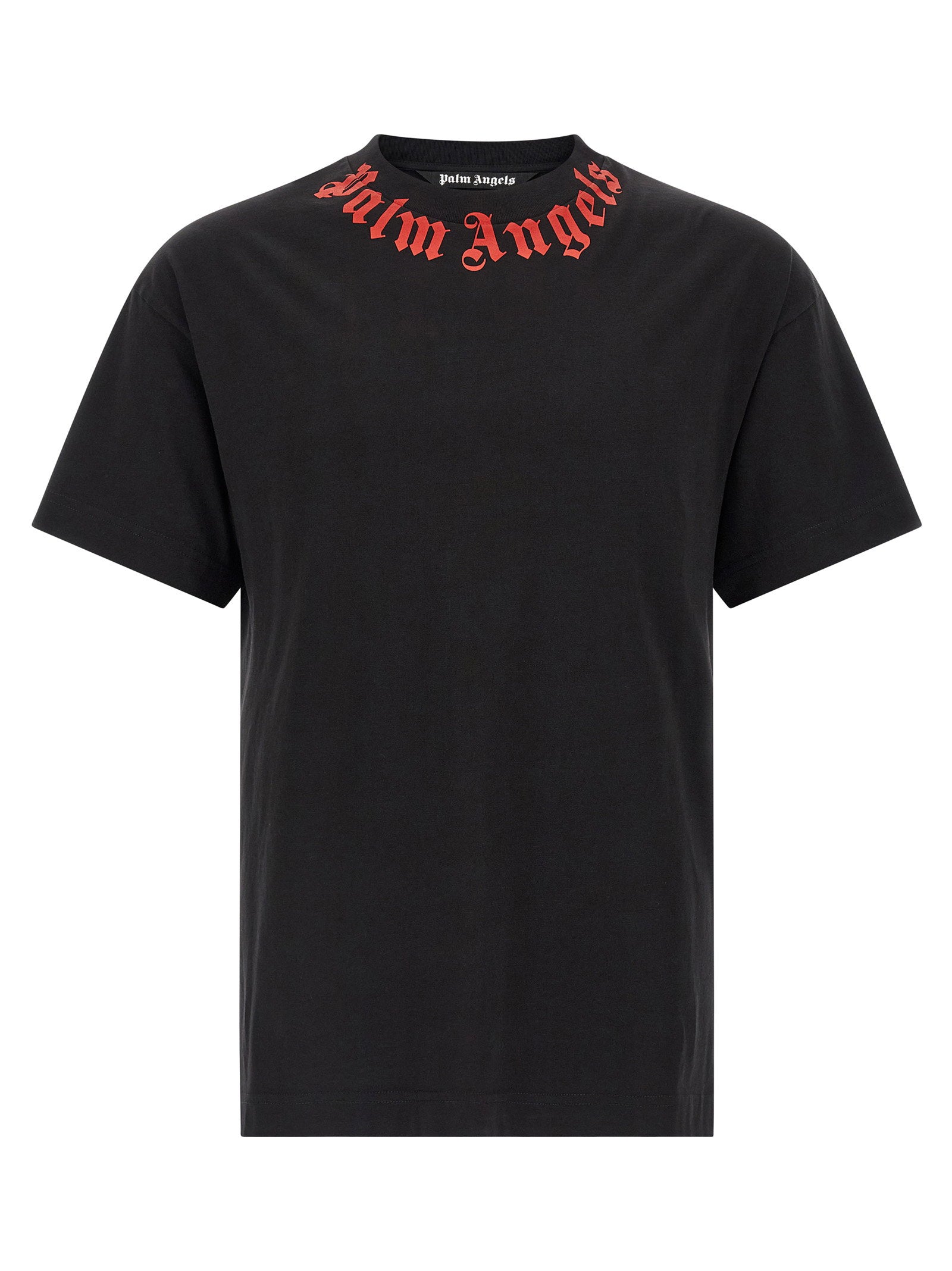 Logo-Embroidered Crew Neck T-Shirt — Black
