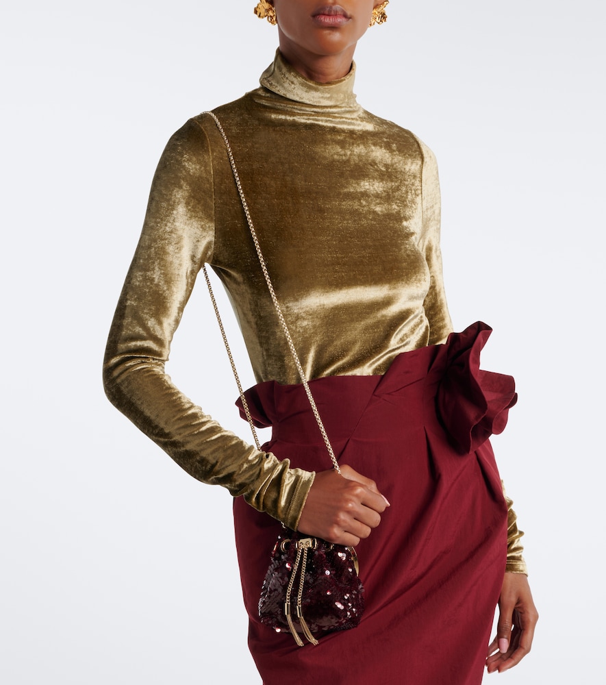 Bon Bon Micro sequined bucket bag