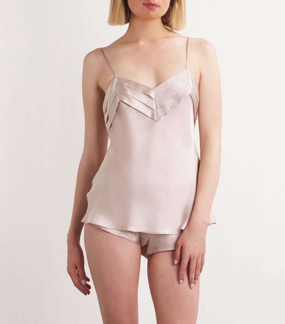 Silk Pleated Camisole