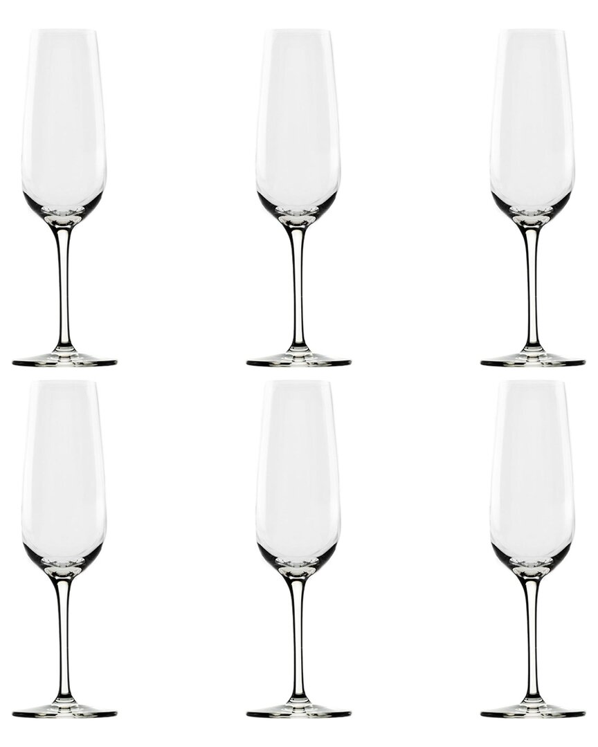 Set of 6 Vail Glassware: Flute Glass