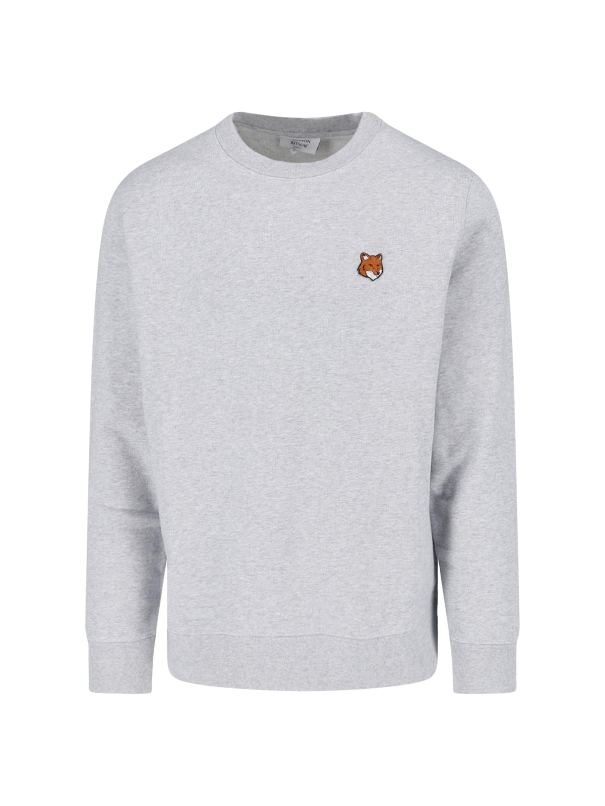 Men's Cotton Sweatshirt with Stretch Rib-Knit Details