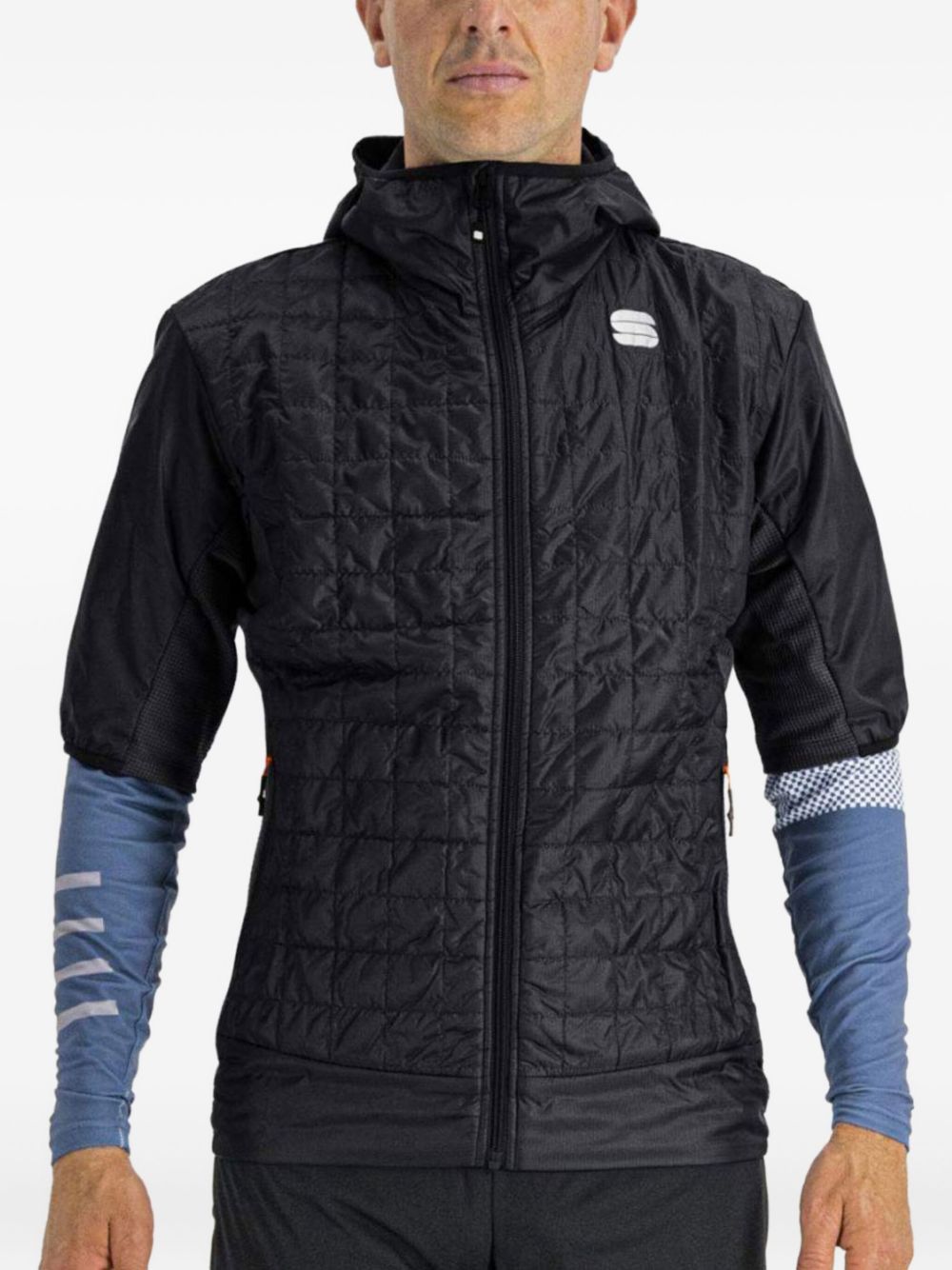 SPORTFUL logo-print performance jacket - Black