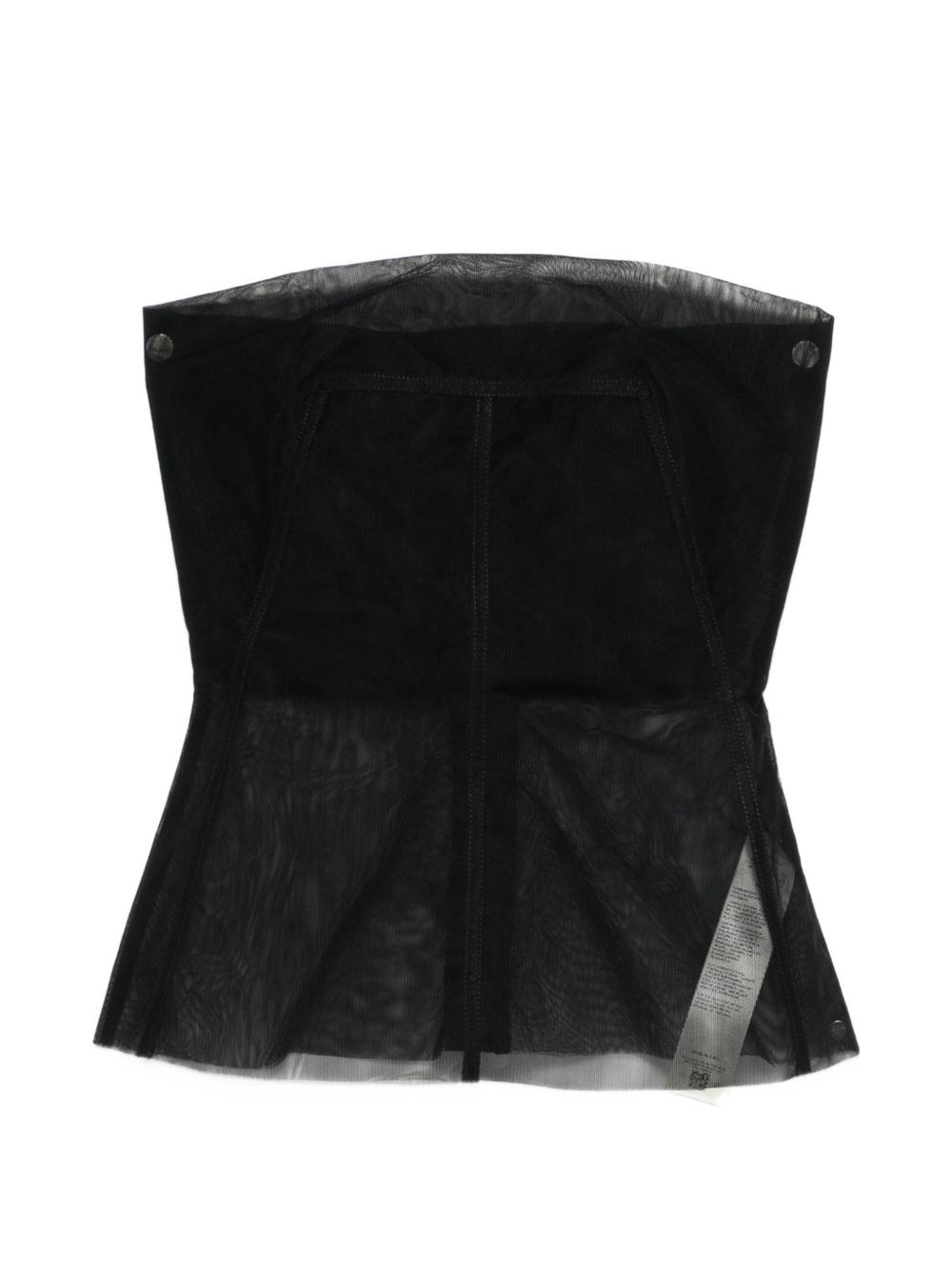 Rick Owens - strapless top boned bodice flared he