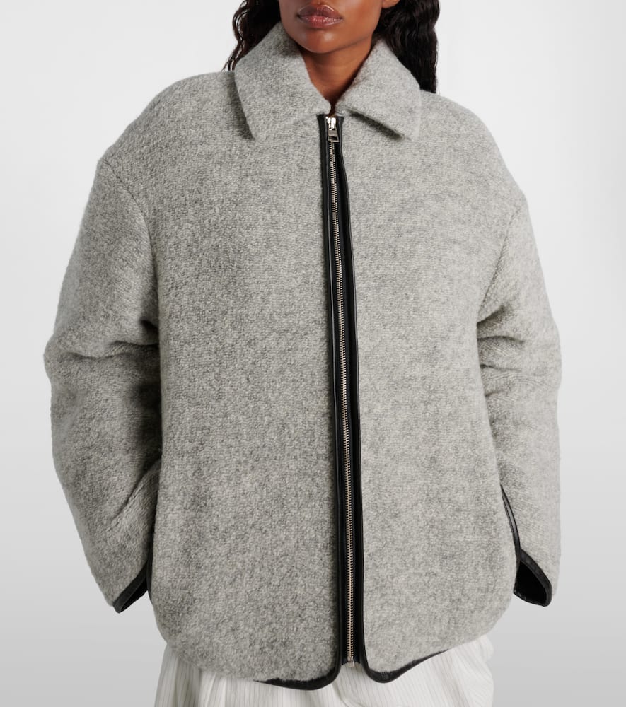 Wool and cotton-blend jacket